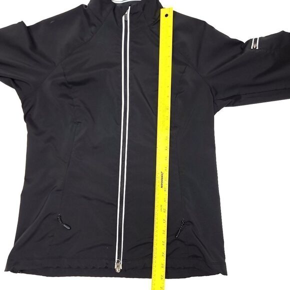 REI Full Zip Jacket Womens Large Black Stretch Polyester Pockets Outdoors - Picture 6 of 7